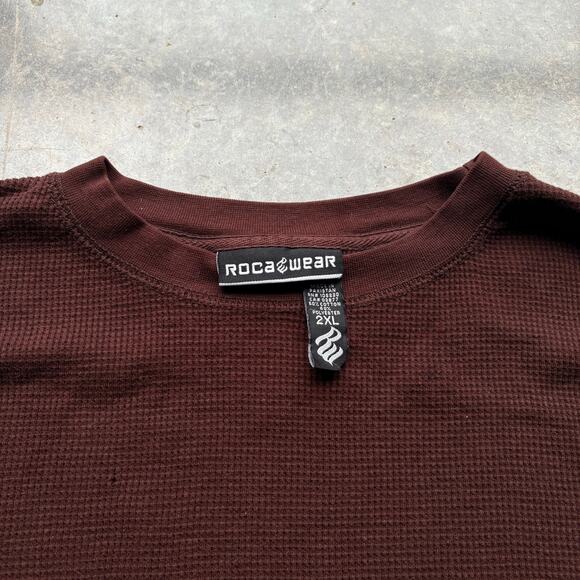 Vintage Y2K Rocawear Essential Brown Thermal - Picture 2 of 3